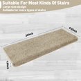 thumbnail image 2 of Pure Era Bullnose 9" x 30" Carpet Stair Treads Protector Cover Indoor Non Slip Self Adhensive Set of 14,Cream Gray/Tan Gray, 2 of 8
