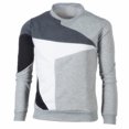 thumbnail image 2 of DPTALR Casual MenColor Vent Bas Col Rond Chemisiers à Manches Longues Col Rond, 2 of 5