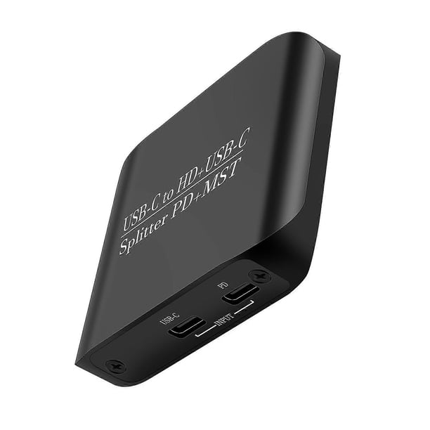 USB C To Hdmis+USB C Splitter With PD100W Charging Support 4K/8K60Hz Resolution SST 3D Display For Laptop Tablet