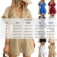 thumbnail image 3 of ZHYou Short Sleeve Jumpsuits for Women Cotton Flowy Loose V Neck Lightweight Casual Summer Short Rompers,Sky Blue,Size S, 3 of 6