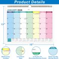 thumbnail image 3 of JILhome Calendar 2026, 18 Months Calendar 2026-2027, Large Monthly Calendar 15"×12", Premium Paper Monthly Planner with Julian Dates, Twin-Wire Binding for Office Home Planning, 3 of 8