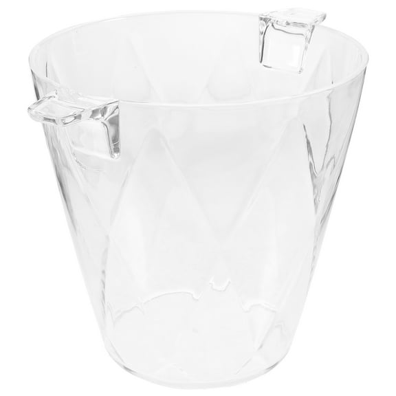 PAMINGONO Ice Bucket With Handles Elegant Portable Ice Container For Bars Ktv And Home Multi Functional Design Capacity