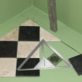 thumbnail image 3 of Regla Triangular Sharpla Acero Inoxidable Herramienta de Medición de R Patrones, 3 of 8