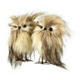 thumbnail image 6 of Northlight Set of 2 Brown and Ivory Owls Figures, 6 of 8