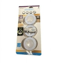 Jasco Products 106910 LED Plug-In Puck Light, White - 4 Piece - Pack of 3