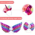 thumbnail image 5 of Unicorn Costume Kids Tutu Skirt for Girls with Unicorn Wings Headband Unicorn Dress for Birthday Outfit Christmas New Year Cosplay, 5 of 7