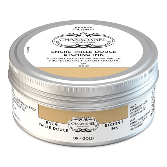 Charbonnel Etching Ink - Gold, 200 ml