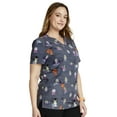 thumbnail image 3 of Tooniforms Scrubs Top For Men & Women V-Neck TF687, 3 of 5