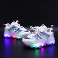 thumbnail image 1 of Zapatillas de deporte brillantes para niños con zapatos ligeros para niños, zapatillas de deporte luminosas para niños y niñas, zapatos para niños con luz LED, color de imagen, 22, plantilla de 13,8 cm Sailing Electrónica, 1 of 3