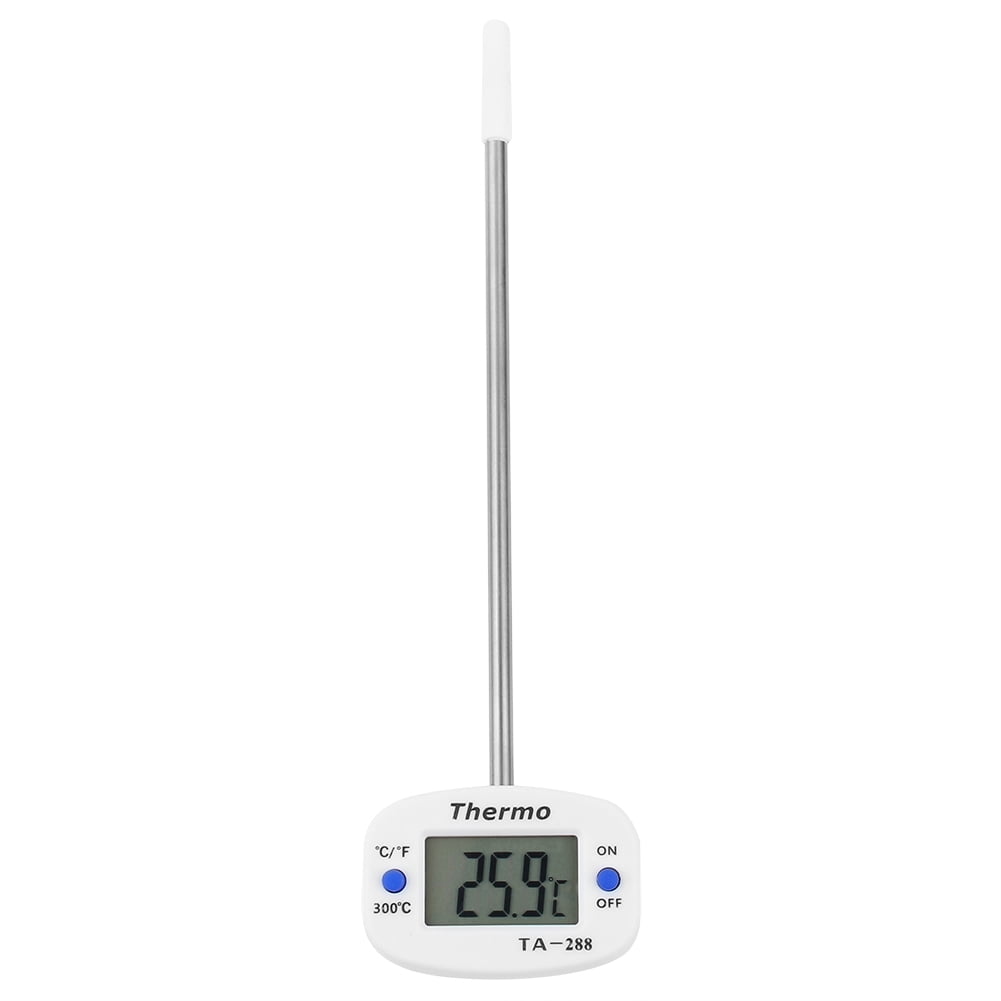 Thermomètre à Viande Numérique, Thermomètre De Température des Aliments Avec Sonde En Acier Inoxydable, Gadgets De Cuisine Avec écran LCD Pour la Cuisson, le Brassage, le Barbecue, le Café
