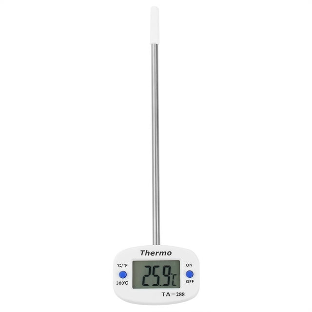 Heaveant BBQ Thermometer, LCD Food Thermometer Probe Kitchen Cooking BBQ Grill Milk Temp Tester