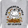 thumbnail image 3 of Peanuts - Happiness Is A Pile Of Leaves - Men's Crew Neck Fleece Pullover, 3 of 6