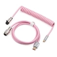 thumbnail image 3 of EPOMAKER Puff  Coiled USB Cable, Type C Detachable Mechanical Gaming Keyboard Cable for Win//Gamers, Suitable for RT100/TH68 PRO/TH80 PRO/TH96/TH80 SE/CIDOO V65. etc(Puff Pink), 3 of 8