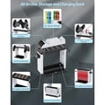 thumbnail image 2 of Base organizadora con estación de carga para mandos - Soporte cargador compatible con Nintendo Switch y Joycons OLED, mando Pro - Torre de almacenamiento de accesorios para juegos, base para TV, 2 of 7