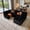 Black(Plush Corduroy Fabric), variant on Ovios 130" Modular Sectional Sofa L Shaped Couch with Pillows 5-Seater Extra Deep Seat Convertible Cloud Couches for Living Room, Black