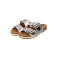 thumbnail image 5 of New Women Nature Breeze Linear-01 Metallic PU Buckled Espadrille Footbed Sandal, 5 of 5