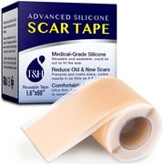 Advanced Silicone Scar Tape - Medical Grade Soft Silicone Gel Tape Scar Removal, 1 Roll, 1.6"x60"