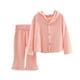 thumbnail image 1 of Odeerbi 2-10 Años Conjunto de Algodón Para Niña Tops Con Capucha Pantalones Acampanados Conjunto de Dos Piezas Chaqueta de Manga Larga Con Capucha Cintura Elástica Pantalones Sueltos, 1 of 4