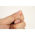 thumbnail image 5 of 14K Yellow Gold Inifinity Sign Ring with Cubic Zirconia, 5 of 6