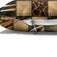 thumbnail image 4 of Safari Pet Bed, Jeans Denim Patchwork in Safari Style Wilderness Design Art Print, Chew Resistant Pad for Dogs and Cats Cushion with Removable Cover, 24" x 39", Brown and Black, by Ambesonne, 4 of 4
