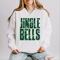thumbnail image 5 of Jingle Bells Block Distressed - Women's Lightweight Garment Dyed Sweatshirt, 5 of 9