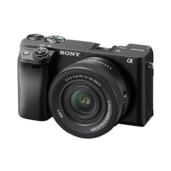 Sony Alpha a6400 Mirrorless Camera with E PZ 16-50mm f/3.5-5.6 OSS II Lens, Black (International Model)