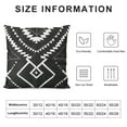 thumbnail image 5 of Nawypu  Boho Throw Pillow Covers Square Geometry Black and White Decorative Pillow Covers for Couch Sofa Bed Decor Cushion Covers (Black), 5 of 5
