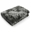 thumbnail image 2 of Ultra Soft Blanket Plush Bed Blanket Cozy Towel Blanket Breathable Warm Throw for Couch Bed Sofa Office Car, 32x48inches, Dark Gray, 2 of 7