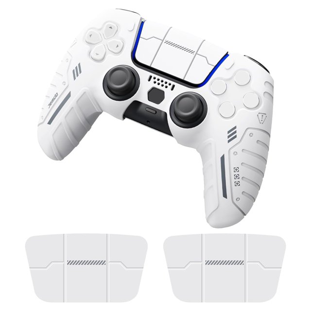 Compatible with PS5 Game Controller Case, Slip-Resistant Silicone Sleeve with Joystick Cap