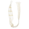 thumbnail image 1 of Shisuyan Support de Pot de Fleurs Suspendu Intérieur Macramé Support de Plante Intérieur Coton Blanc Style Bohème Moderne, 1 of 9