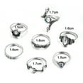 thumbnail image 2 of FOLOYORI 7Pcs Vintage Snake Rings Fashionable Finger Rings for Birthday Daily Use, 2 of 8