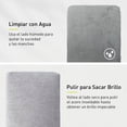 thumbnail image 4 of EKO - Manopla de Limpieza de Microfibra para Acero Inoxidable – paño de Pulido Reutilizable sin Pelusa y Guante de Limpieza, Lavable a máquina sin Rayas para electrodomésticos de Cocina, Papelera, 4 of 4