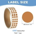 thumbnail image 2 of Uxcell Colored Dot Stickers Color Coding Blank Circle Labels Adhesive Round Price Stickers for Inventory Office Copper, 2 of 7