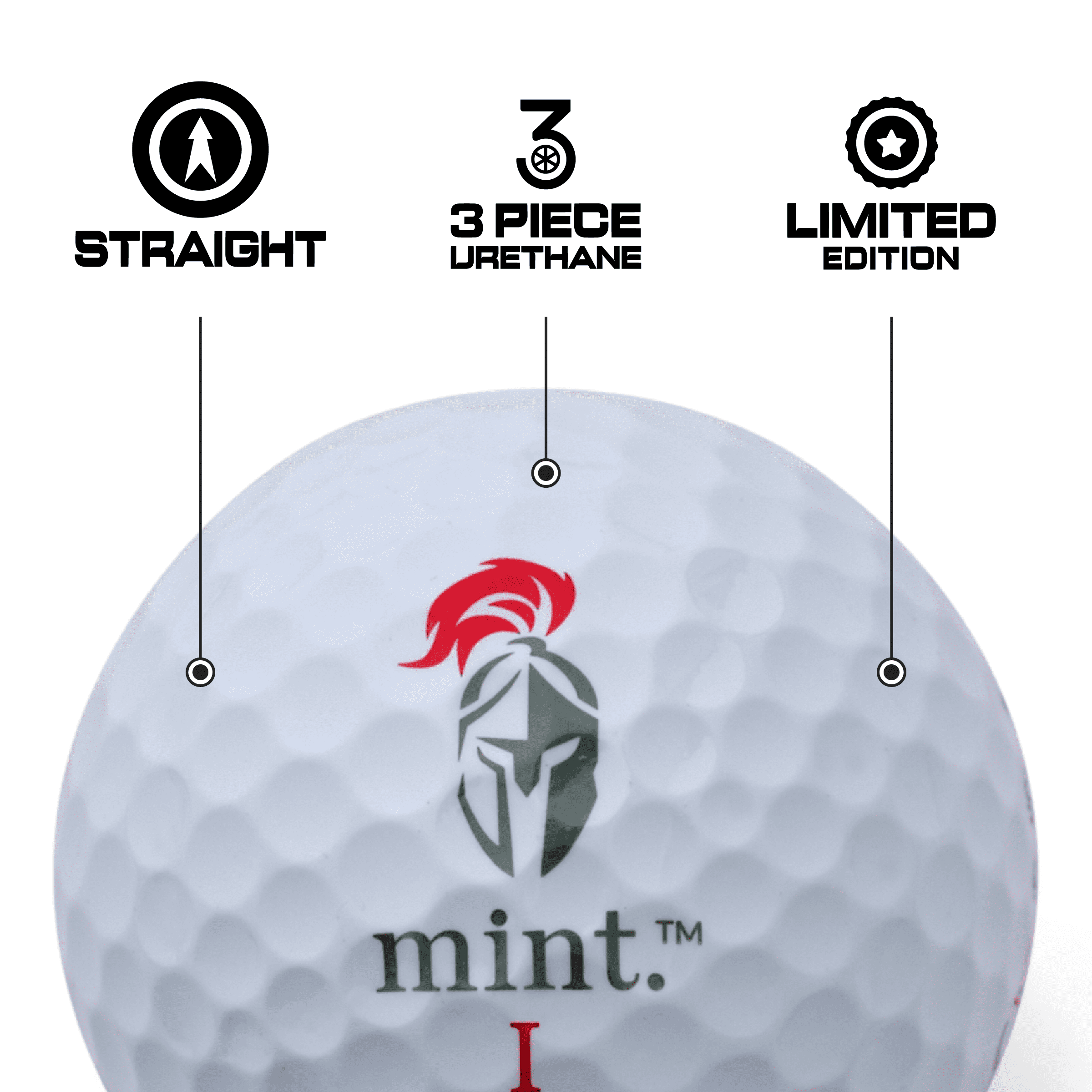 Mint Sport MintGOLF 12-Pack Golf Balls, Maximum Spin & Long Distance Straight Flight with Durable Cover
