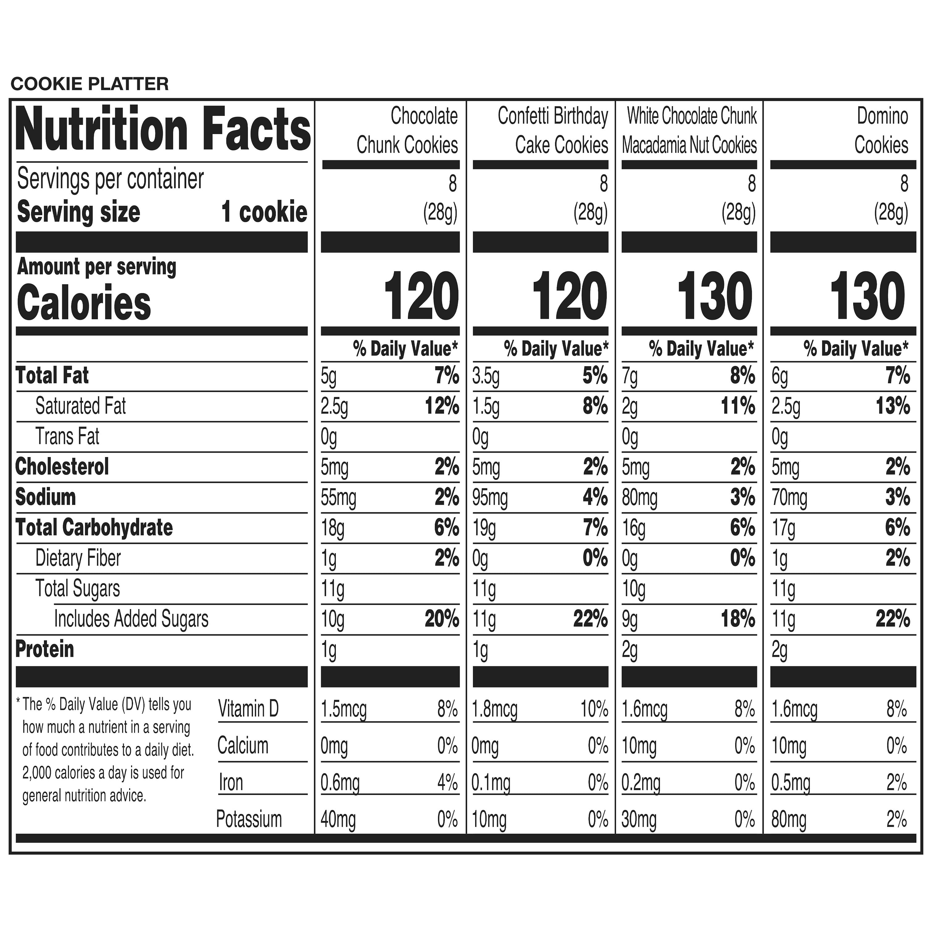 Marketside Cookie Platter, 32 oz, 32 Count, Baked