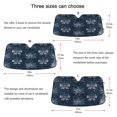 thumbnail image 2 of Foldable Car Windshield Sunshade UV Sun Visor Protector Blocks UV Rays Keeps Vehicle Cool 57x31.5 Inch Silver Christmas Bows Pattern, 2 of 8