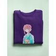 thumbnail image 3 of Manga Girl W Cute Kimono Sweatshirt Women -Image by Shutterstock, Female 3X-Large, 3 of 4