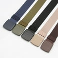 thumbnail image 5 of Masteelf Duty Belt 2pcs Canvas Web Belt Fabric Belt with Single Prong Buckle Adjustable Buckle Long Waistband for Men Teens Style 3, 5 of 10