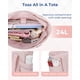 thumbnail image 2 of Bolsa de mano BAGSMART Puffer Carry On Tote 24 L para mujer, color rosa, 2 of 6