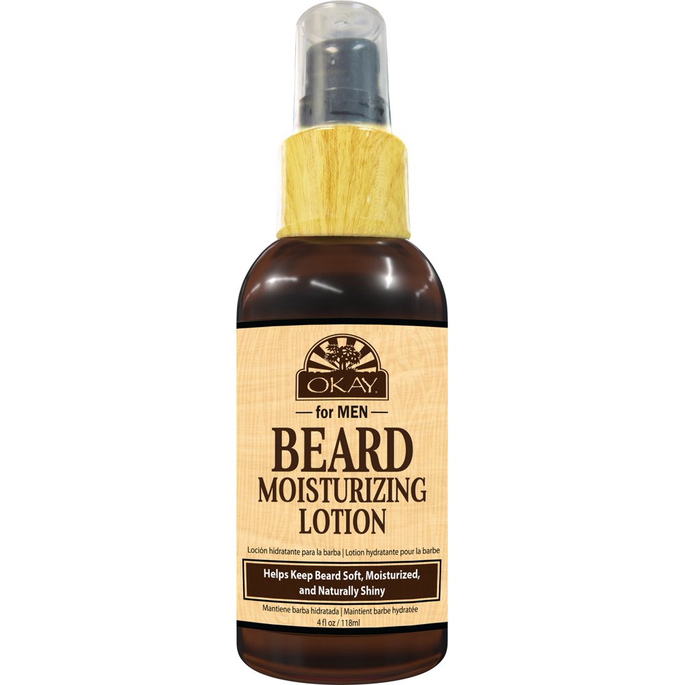 OKAY Men Hair & Beard Moisturizing Lotion Helps Soften, Hydrate, And