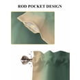 thumbnail image 6 of Green Yellow Ombre Bathroom Window Curtain, Farmhouse Modern Gradient Art Light Filtering Coffee Kitchen Curtains, Bedroom Living Room Curtains 2 Panel 84"x45", 6 of 6