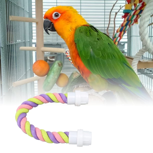 Columpio para Pájaros Jaula Juguetes para Colgar Cuerda de Algodón Columpio Resistencia a las Mordeduras Perchas de Juguete Juguete para Pájaros Rompedor del ANGGREK Otros