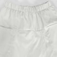 thumbnail image 6 of Endives Women's Linen Short Solid Color with Pocket Casual Shorts with Skirt Pants Women's Casual Pants Summer White, 6 of 6