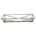 thumbnail image 2 of Home Details 14" x 7" Rectangular Geometric Mirrored Vanity Tray Makeup Organizer, Satin, 2 of 4
