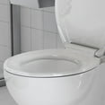 thumbnail image 4 of TROPOW Toilet Seat Round Soft Close 17'', Round Toilet Lid Slow Close Quiet No, Installation & Release， PP Clean&Install, Comfortable Ergonomic Design, Plastic, 4 of 6