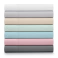 thumbnail image 6 of Luxe Cotton Percale Crisp and Cool Sheet Set, King/California King, Light Grey, 6 of 6
