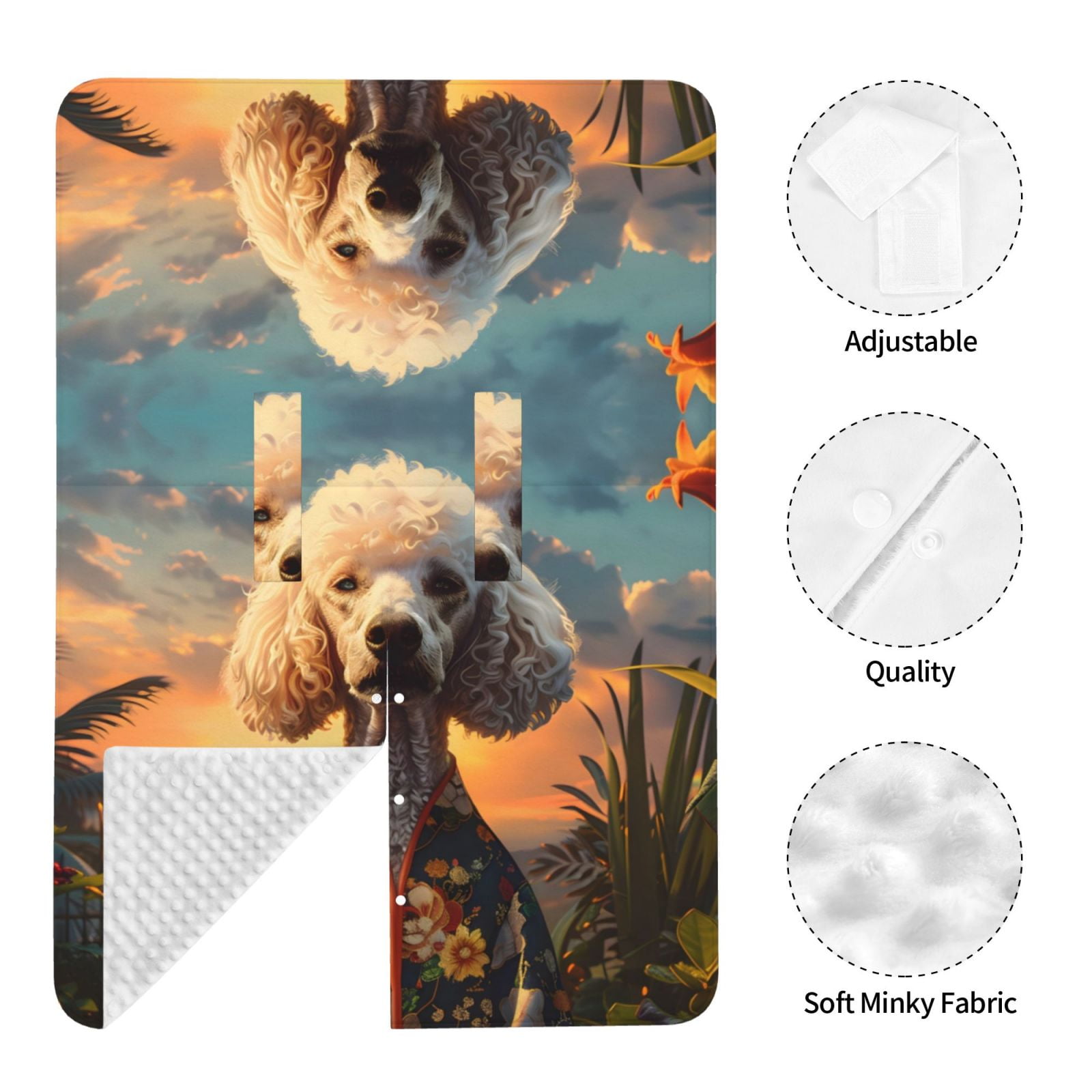 Car Seat Cover Baby - Flower Field Poodle Breathable Infant Car Seat Cover for Baby Carseat, Lightweight Comfort Baby Essentials Must Haves Newborn Stuff for Girl Boy