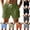 Army Green, variant on Mceream Mens Linen Shorts Breathable Casual Drawstring Quick Dry Beach Sports Shorts Pull-On Elastic Waist Relaxed Fit Summer Beach Shorts with Pockets Army Green L