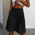 thumbnail image 2 of UANWENN Femmes Mode Décontractée Ensemble Multicolore Shorts Fermeture Éclair Poche Couleur Unie Shorts Raccourcis Pantalon Évasé Legging Pantalon pour Femmes Tenue de Bureau Décontractée Femmes Pantalon Décontracté Taille 14 Pantalon de Yoga avec Poches, 2 of 4
