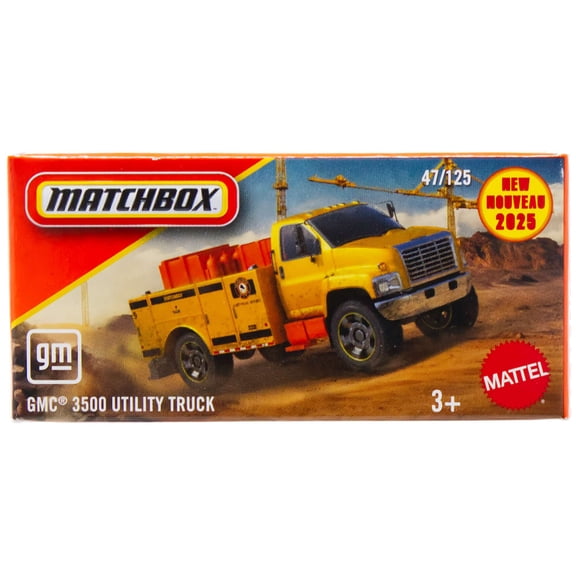 Matchbox GMC 3500 Utility Truck Diecast Car [Yellow]